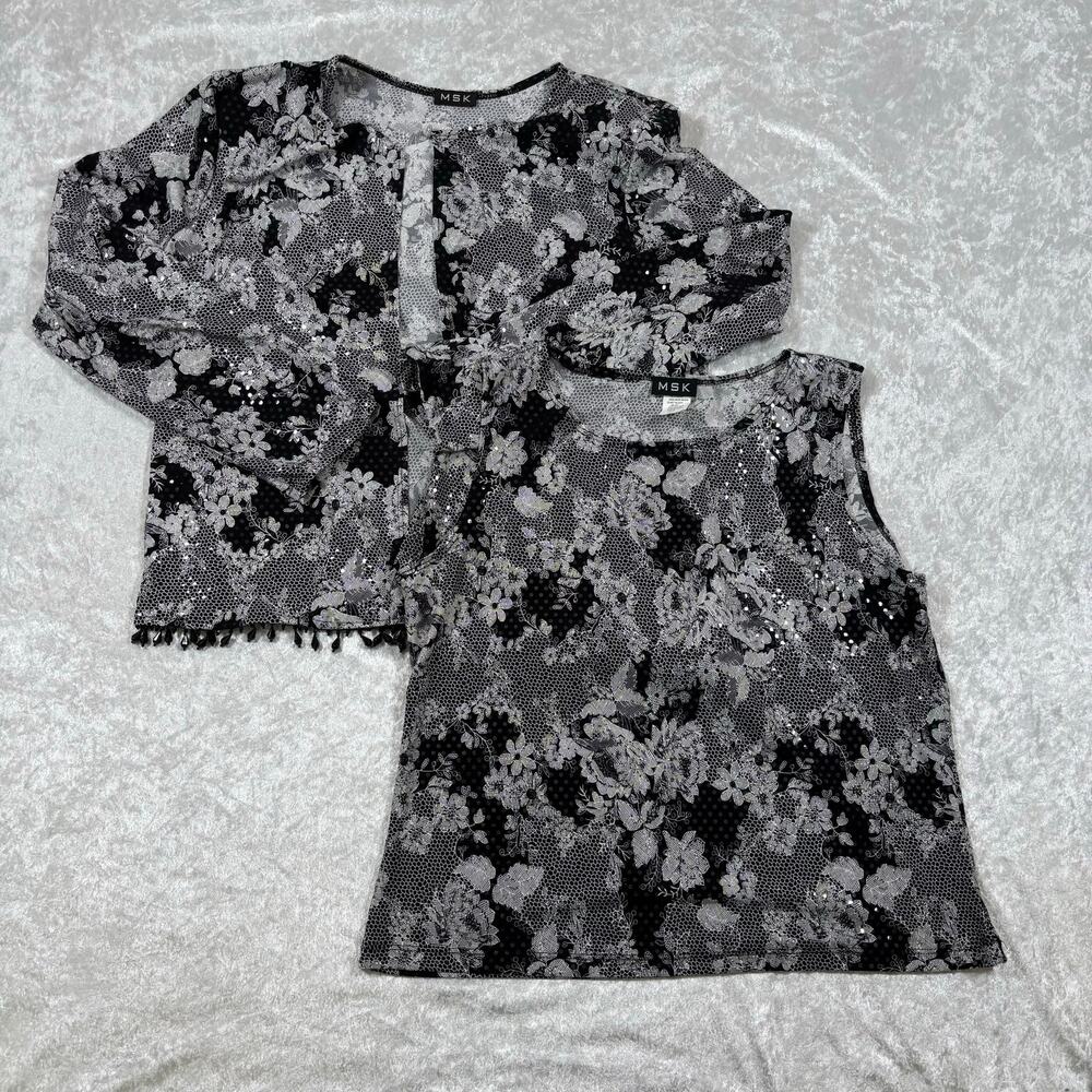 Women’s MSK Cardigan And Blouse Size XL